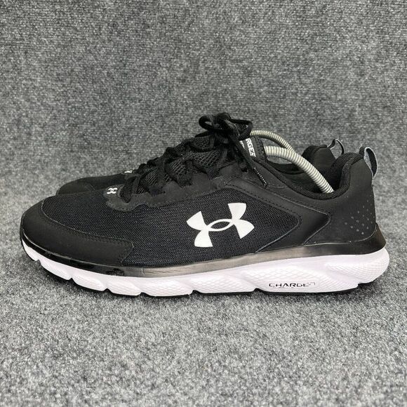 Under Armour Charged Assert 9 Shoes Mens Size 13 Black Running Athletic Training - Picture 5 of 12